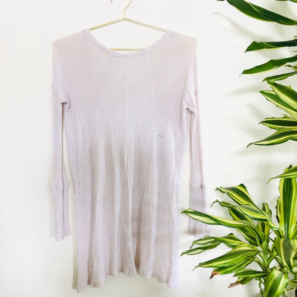 Free People Waffle Sweater/Tunic
